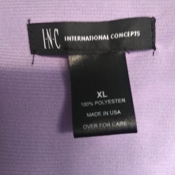 INC. Purple Leopard print summer top - Picture 3 of 3